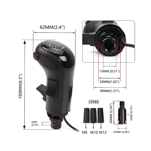 PC USB Hög-Låg Växelsimulator Växelknopp för G29 G27 G25 Th8a USB Växelknopp för Ets2 Hb043