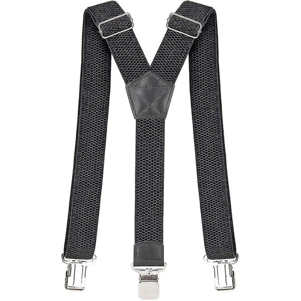 Bukseseler for menn 4 cm brede kraftige bukser med sterke 3 metallklemmer