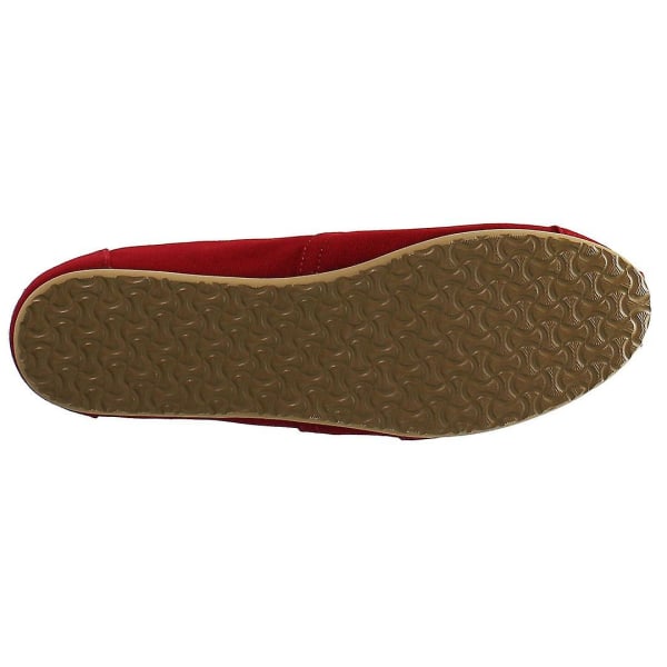 Toms Alpargatas Slip-On Röda Canvas Dam Plimsolls 10000874 UK 7.5 EU 41 US 9.5