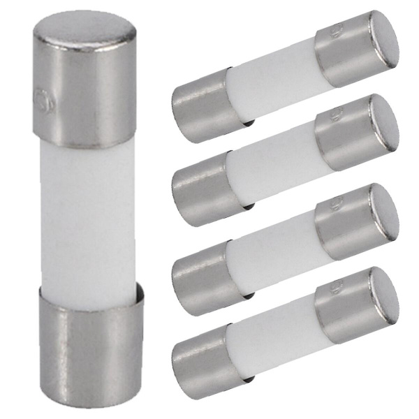 5 stk 6,3A 250V Sikring 250V 6,3A Sikring 250V 6,3A Keramisk Sikring 6,3A Sikring Keramisk Sikring
