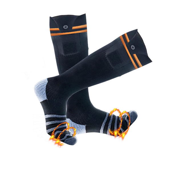 Oppvarmingssokker Full Foot Heating Warm Heating Socks Utendørs Ski Sports Elektriske Oppvarmingssokker