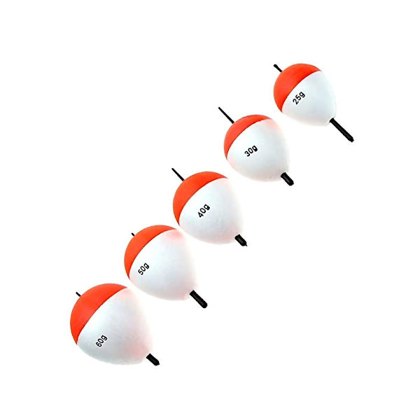 14 st/set Fiske Bobber Kit Eps Skum Oval Flytande Kork Återanvändbar