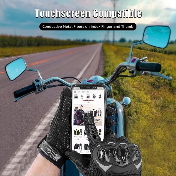 Motorcykelhandsker Mænds Taktiske Handsker Touchscreen Motocross