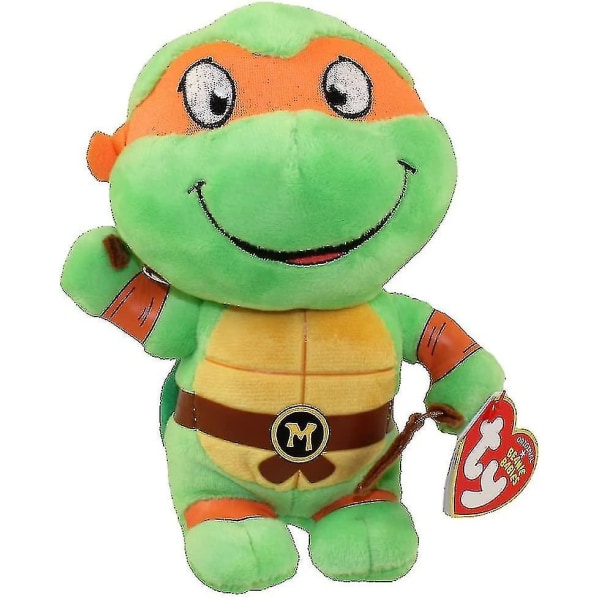 Ty Beanie Teenage Mutant Ninja Turtles Michelangelo Reg 6\" P