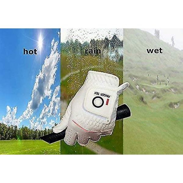 Womens Ladies Golf Regnhandsker Par Begge Hænder,  Vådt Varmt Koldt Greb, Passer Til Lille Mellem Stor Xl 2xl