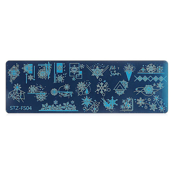 Neglekunst Skabelon Neglestempling Plader Stencils Dyreprint Slange
