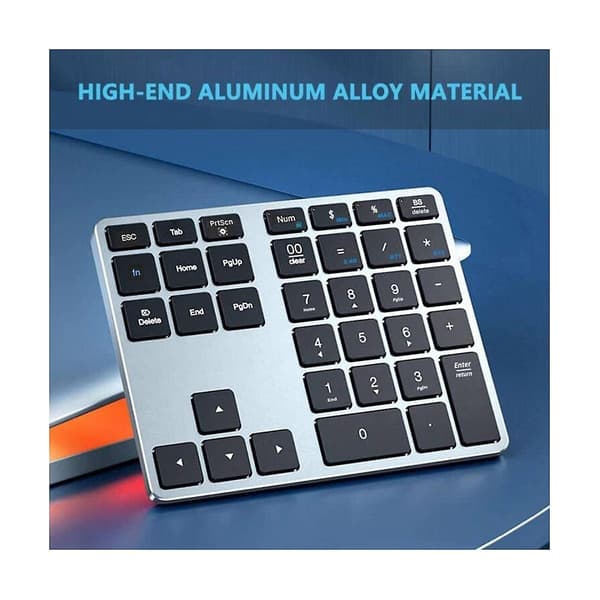 Bluetooth Nummerblok, 35 Taster Trådløst Numerisk Tastatur, Bærbart Slankt Bluetooth Numpad Til Bærbar Computer, ,