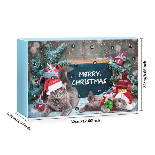 Katte Adventskalender Kattelegetøj Assorteret Interaktivt Legetøj til Killing Indendørs Kat