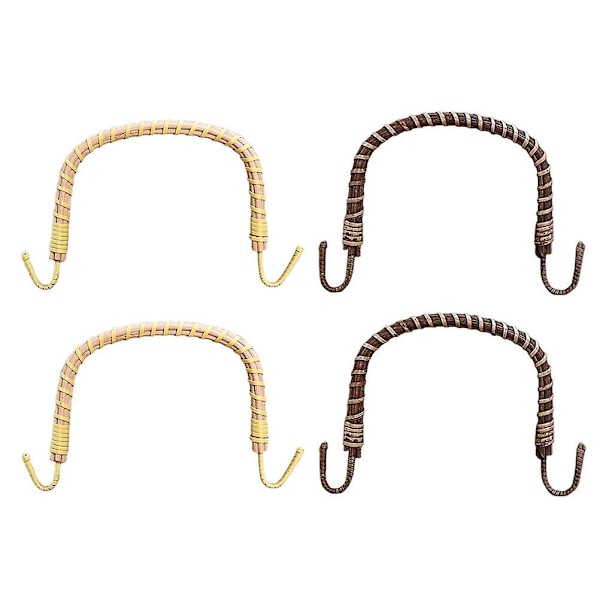 4 stk Japansk Tekande Knaphåndtag Keramiske Tekander Rattan Håndtag Tekande Håndtag Udskiftning Keramik Tekander Håndtag
