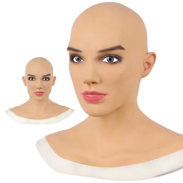 Realistiset naisten lateksipäälliset Cosplay-naamarit