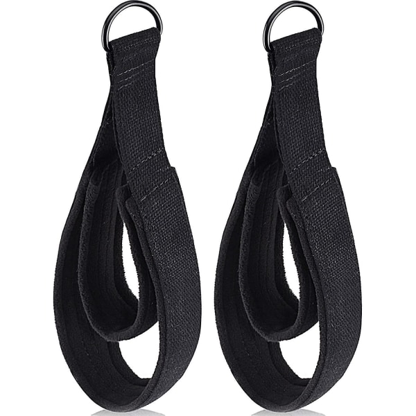 2pcs Pilates Double Loop Straps For Reformer, Feet Fitness Equipment Straps, Double Padded D-ring Loops, Yoga Double Loop Straps Handle Straps, Pilate