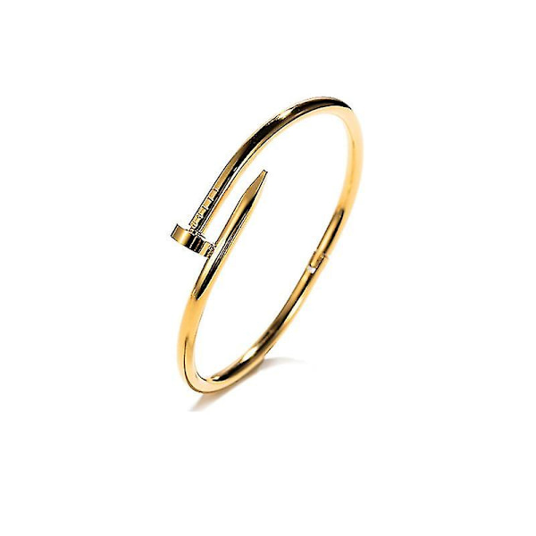 Fashion Vintage Rostfritt Stål Spik Par Bangle Armband För Herrar Och Damers Smycken
