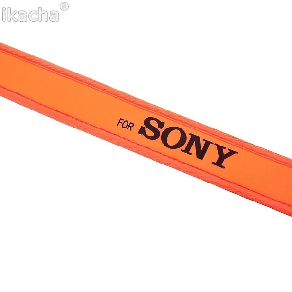 Orange kameraskulderhalsrem Passer til Sony A5000 A5100 A6000 A6500 A6300 Nex-7 Rx100 V A7r Ii Wx200 Nex-c3 kamera Dslr