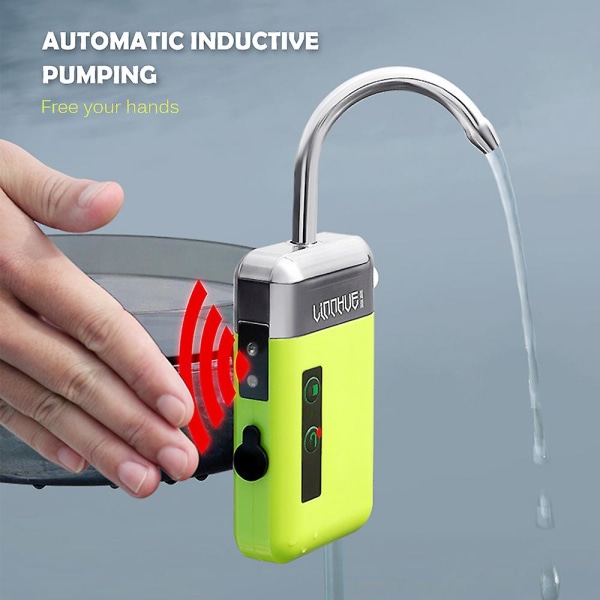 Bärbar utomhus miniluftpump luft syrepump med luftstenrör 3-i-1 avkänning USB-laddning automatisk vattenpump multifunktionell syrepump Noisel
