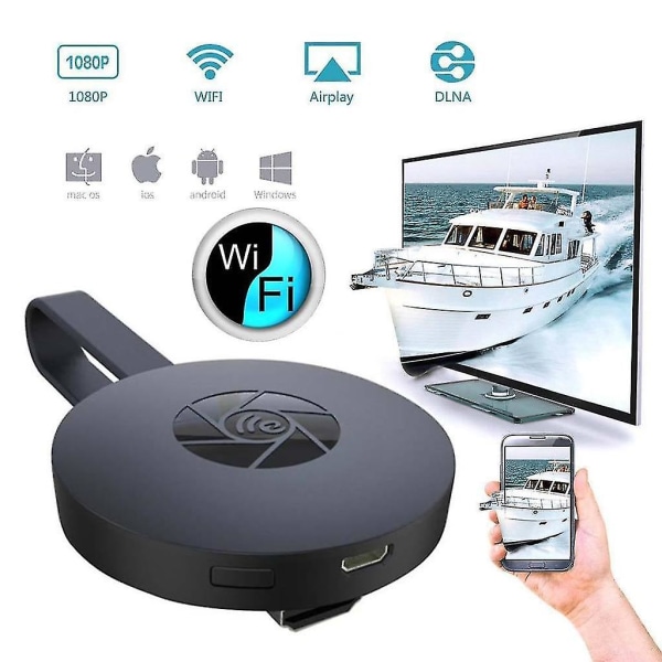 Wireless Wifi Display Dongle Hdmi, Wifi Wireless Mini Screen Sharing Display Receiver 1080hd, Support Android/ios/pc/tv/monitor/projector