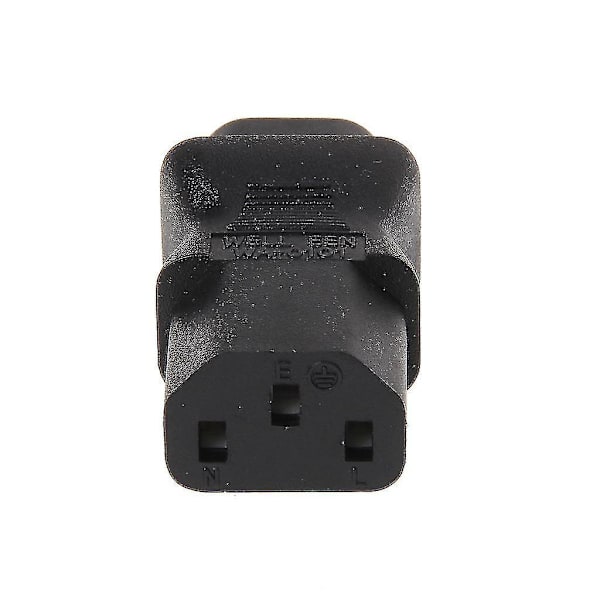 IEC 320 C13 3-polet Hun til C8 2-polet Han Strømstik Konverter Adapter--