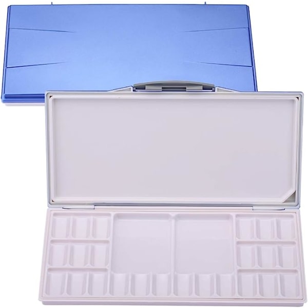 Leakproof Watercolor Palette 24-Wells with 2+1 Additional Spacious Mix