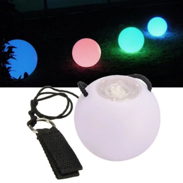 1/2 stk LED Glow Poi Jonglering Kastede Baller Leke Gave Til Mage Dans Håndrekvisita 1PC