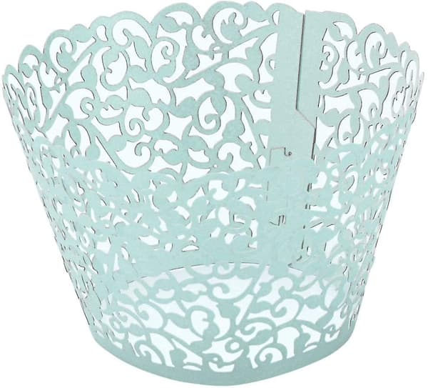 40 st Cupcake Wrappers Laser Cut Beacon Cups För Bröllopsfest