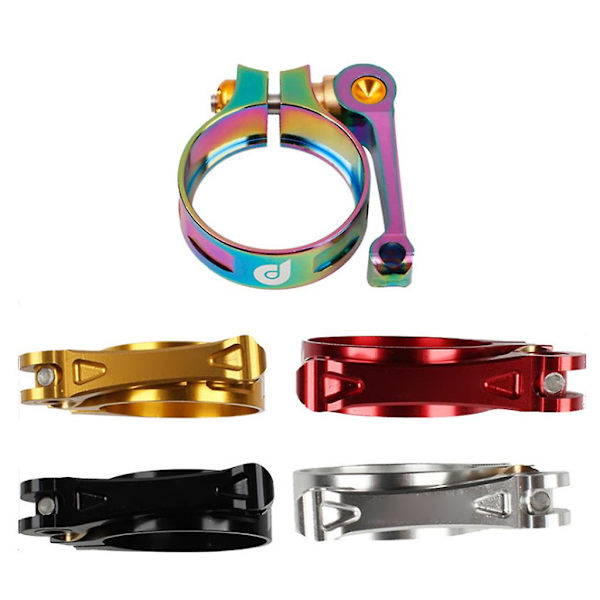 Snabbkoppling för cykelsadel i aluminiumlegering för 33,9 mm sadelstolpe