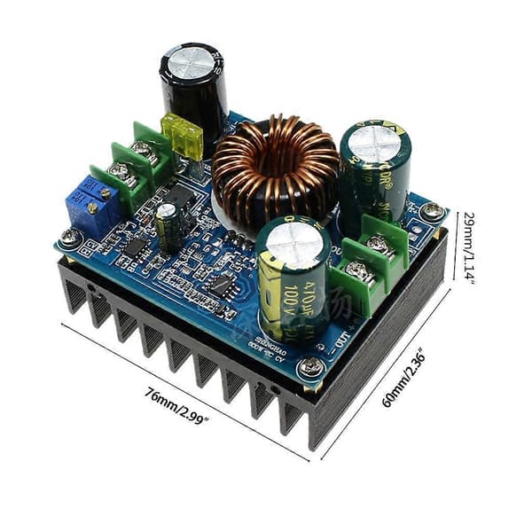 600W DC-DC Justerbar Step-up 12-80V Strømforsyningsmodul Stor Strøm