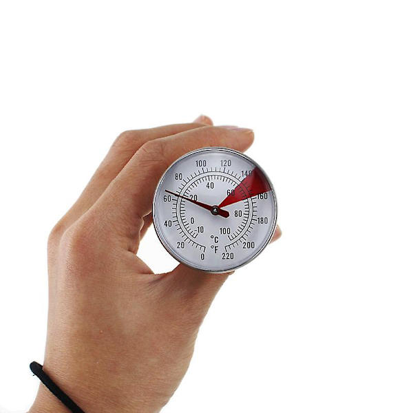 Rustfrit Stål Madtermometer, Bagetermometer Med Klips, Mælke Termometer, Sølv