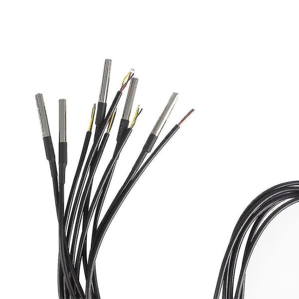 10st Ds18b20 Temperatursensor, Digital Temperaturkabel Temperatur (-55- +