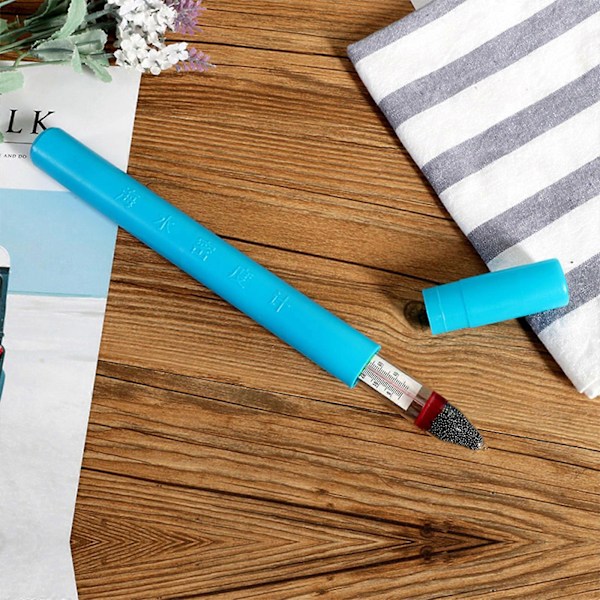 Glas Saltvands Hydrometer 1.000-1.040 Indbygget Termometer Temperatur 0-40
