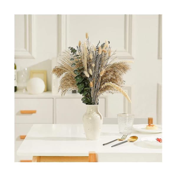 60 stk. Tørrede Blomster Pampas Dekorative Rørgræs Diy Blomster A