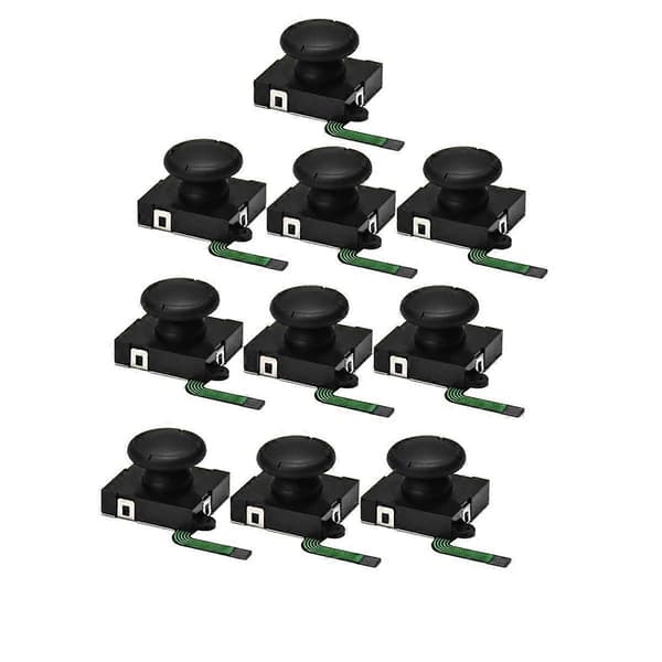 10 stk. Joystick til Switch Lite 3D Analog Joystick Tommelfingersticks til Nintend NS Switch Joystick Controller