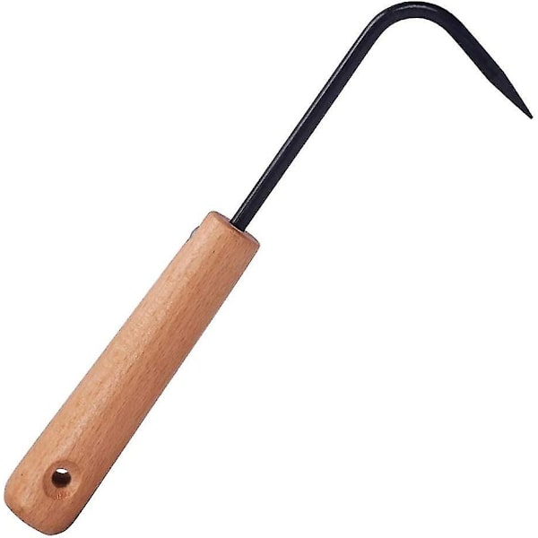 Hand Weeder, Single Claw, Garden Hook, Root Puller, Cultivator With Wooden Handle