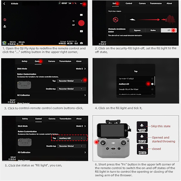 Airdrop-system for DJI Air 2s Drone - Forslag til levering av enhet - Dispenser - Kaster