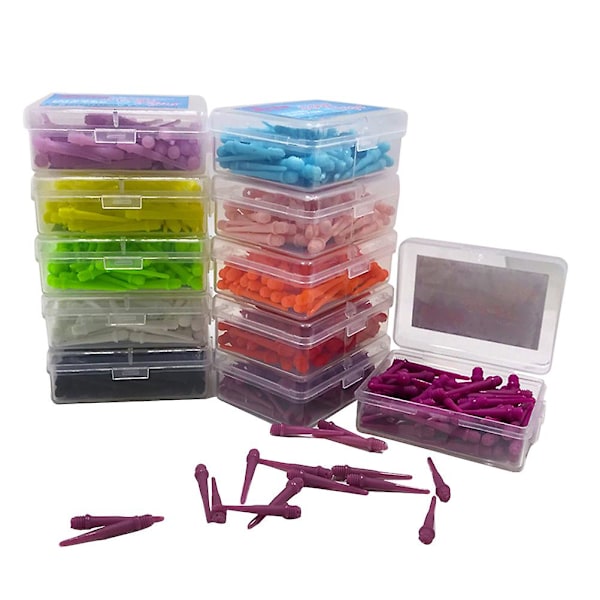 80 stk. Plastik Dart Spidser Tip Points Lippoint Spidser Dart Skafter Udskiftningsspids Dart Spidser