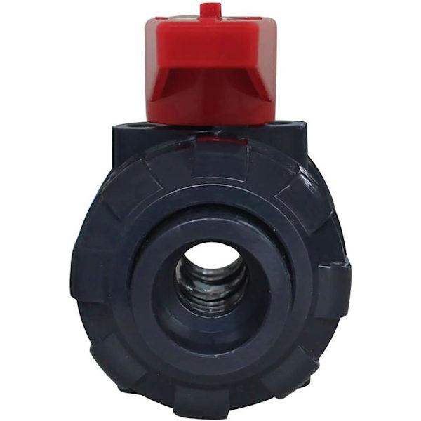 Dubbel kulventil i gummi PVC kulventil simbassäng kulventil (DN50φ63mm*1st) 63mm