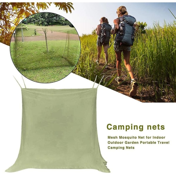 Camping-hyttysverkot Monitoiminen kannettava mesh Kevyt mesh hyttysverkko  ulkokäyttöön Camping Garden Travel Beach (20090180cm) 2101 | Fyndiq