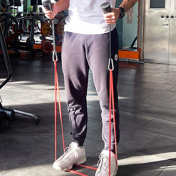 1 par Biceps Triceps Dragsnöre Enkelt Grepp Rep Dra Ned Kabel Fäste Muskel Fitness Träning Kroppsbyggnad Gym Utrustning