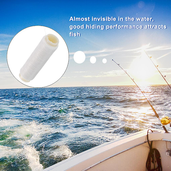 Elastisk agn tråd havfiskeri strækbar klar nylon lokkeholder line