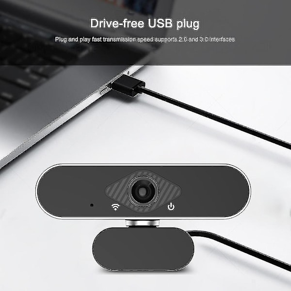 HD Webcam 1080p USB PC Driverfri Webcam til Live Broadcast