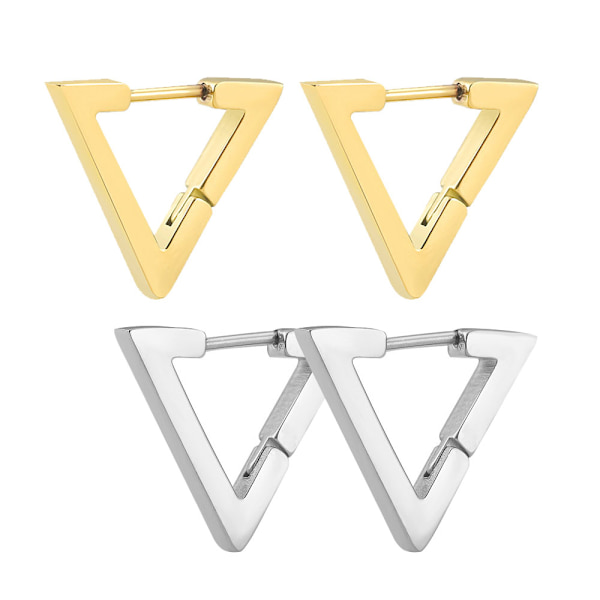 Kvinde Øreringe 2 Par Små Øreringe Til Kvinder Dangle Hoop Øreringe Mode Smykker Til Kvinder Flere Former Style:Style 2;:;