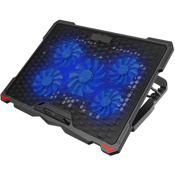 Laptop Cooling Pad 5 Fans Up To 17.3 Inch Heavy Notebook Cooler