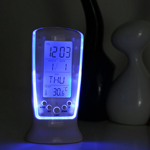 Digitalt Ur Lcd Tid Temperatur Kalender Display Ur Hjem