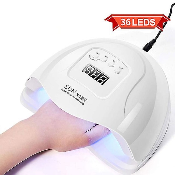 66leds Uv Led Nail Lamp For Tørking Nail Gel Polish Tørketrommel Manikyrsalong 36 LEDs UK Plug