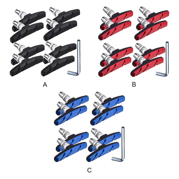 4 par V bromsbelägg Modifierade tillbehör Universal hjulblockdel