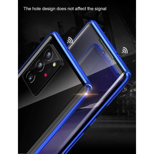 Magnetisk adsorption Dubbelsidigt härdat case kompatibelt Huawei Mate 20 Pro