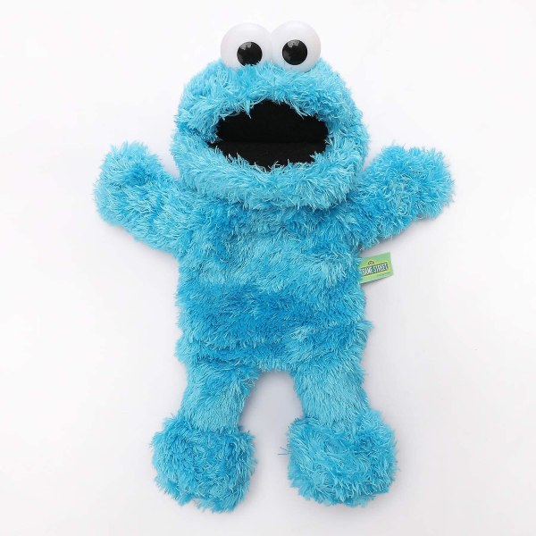 Film Soft Stuffed Sesam Street Cookie Monster Puppet, Blue Monster