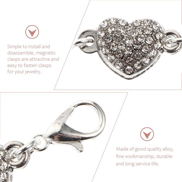 4 kpl Charms-rannekkeet Korut Magneettilukot Magneettinen Connec