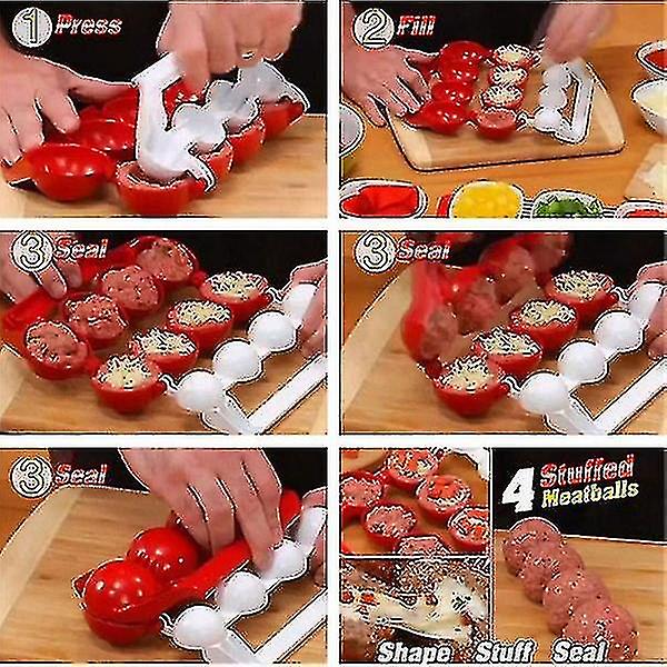 Creative Meatballs Bpa Free Kitchen Maker Pro Hemlagad fyllda köttbullar Maker