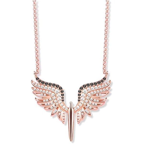 Angel Wings Halsband Sterling Silver Rose Gold Justerbar