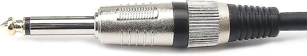 XLR hun til 6,35 mm jack monomikrofonledning