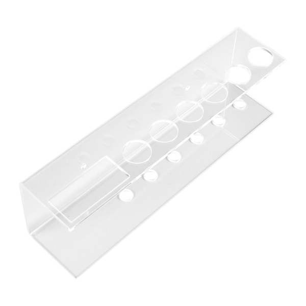 Vægmonteret akryl Dry Erase Marker Holder, 6 Slot Clear Eraser Marker Organizer til kontorsko